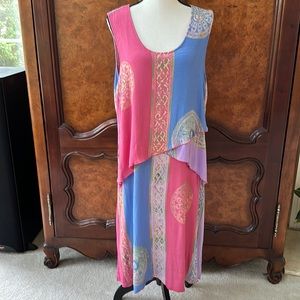 Shaybali Ancient Batik Majesty Layered Dress